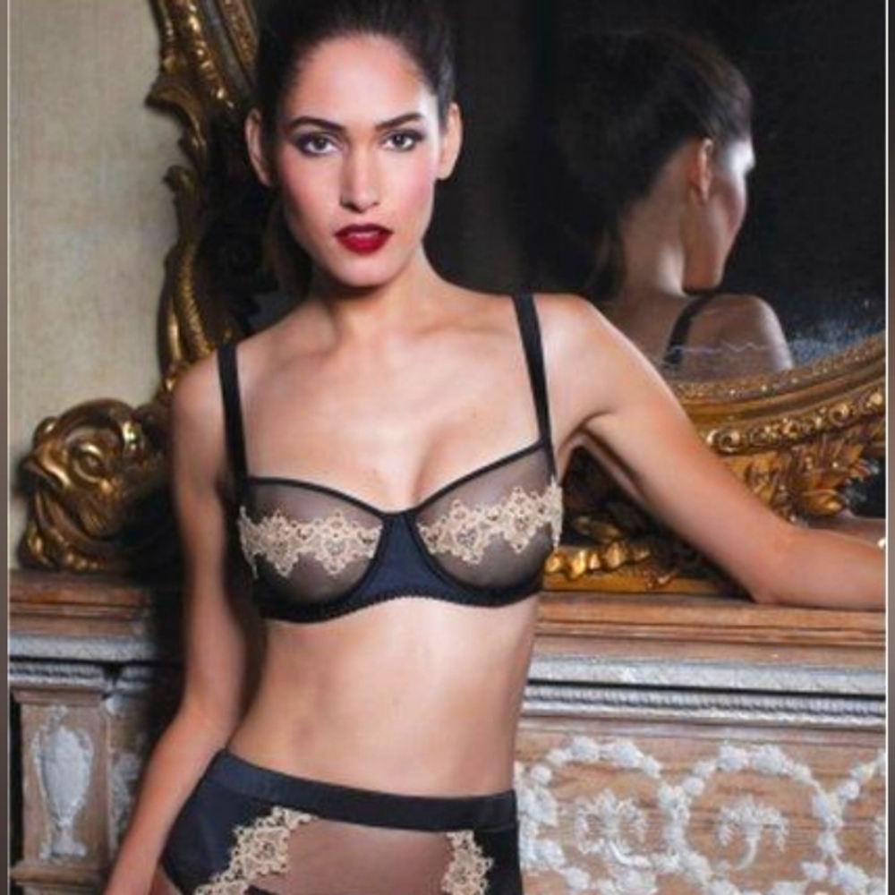 Fleur of England Caviar Balcony Bra Brief Set
